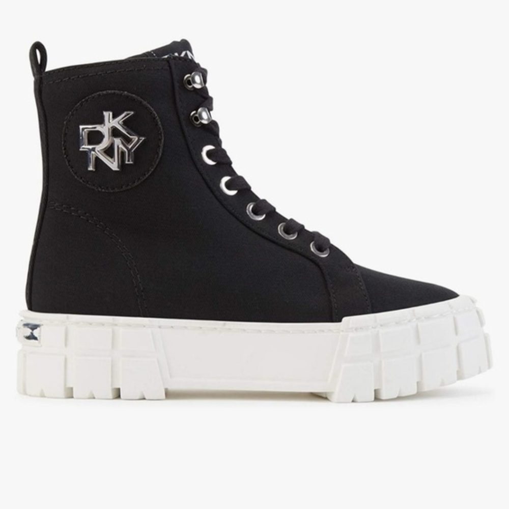 DKNY Black High-Tops with White Sole